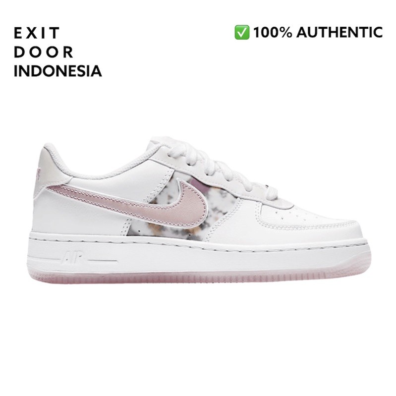 NIKE AIR FORCE 1 LV8 FLORAL WHITE ARCTIC PINK (GS) 100% AUTHENTIC