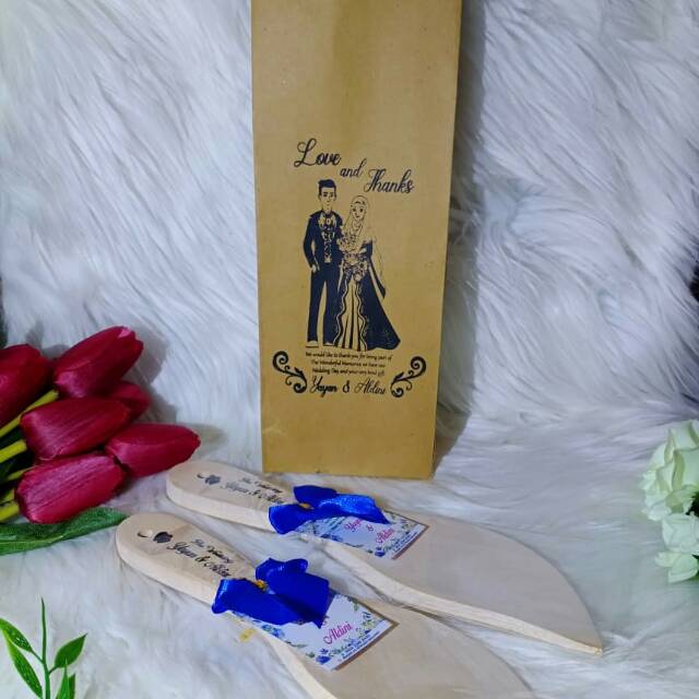 

souvenir centong daun free paper bag