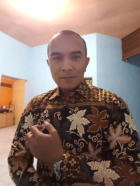 Baju Batik Pria / Kemeja Batik Pria / Baju Slimfit Lengan Panjang / Distro Luigi Batani Biru