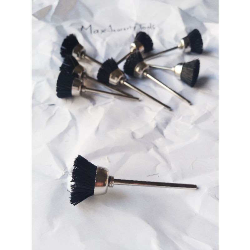 Mata Bor Sikat Kawat Mangkok Halus Hitam / Mata Tuner Sikat Mangkok