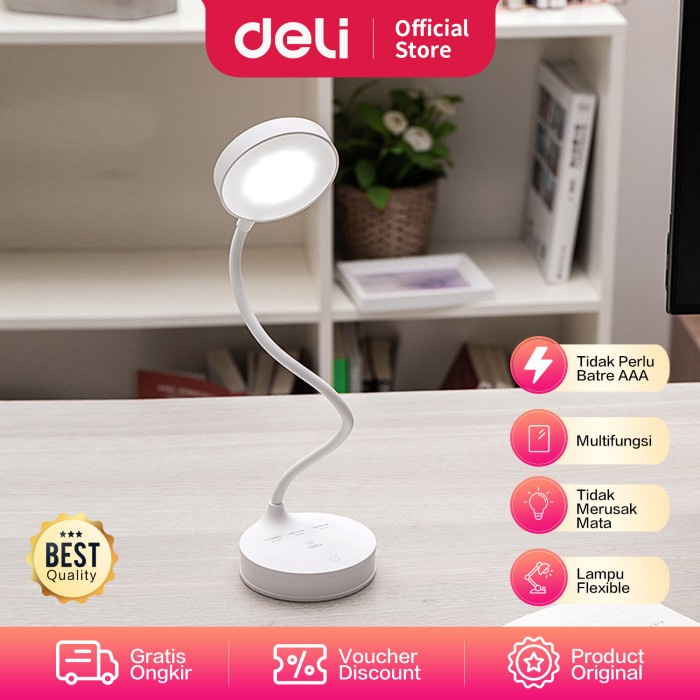 

Deli Desk Lamp / Lampu Belajar Bisa Jadi Tempat Pulpen Adjustable 432X