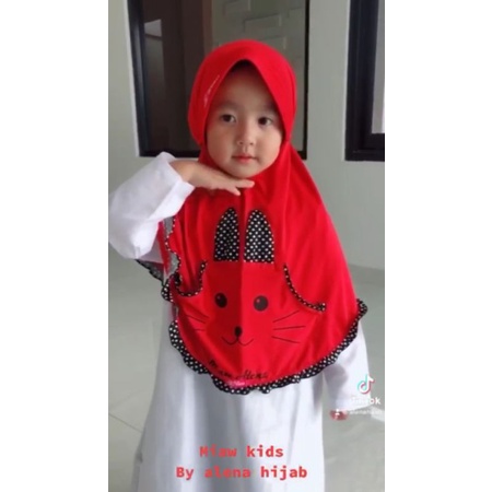 Hijab instan Anak SD MIAUW KIDS original ALENA