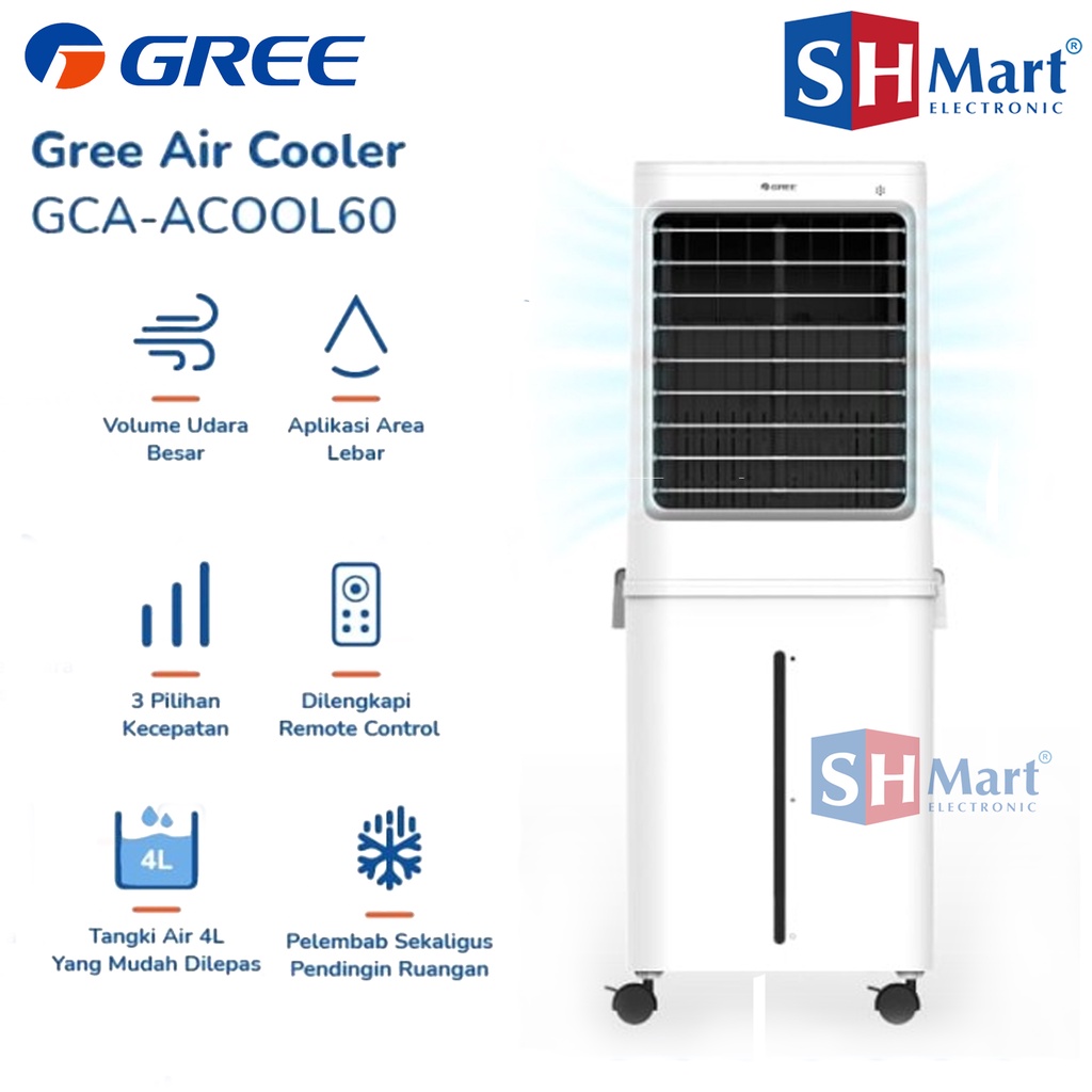 AIR COOLER GREE GCA-ACOOL60 KAPASITAS 60 LITER - PENYEJUK &amp; HUMIDIFIER (MEDAN)