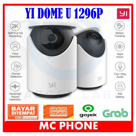 CCTV Yi Dome Camera U 1296P 3MP IP Camera