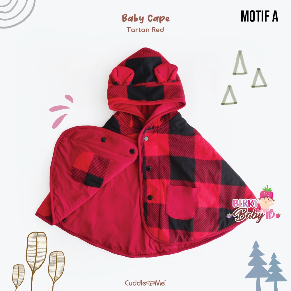 Cuddle Me Baby Cape Jaket Bayi Anak CuddleMe 0-3 Tahun Bolak Balik Baju Hoodie Grosir (1)-Motif A