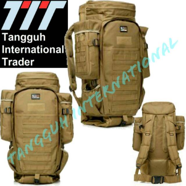 Tas Senjata 9.11 Senapan Army 65L; Ransel Joran Pancing Lipat Militar Doreng Lebanon Air soft Gunbag