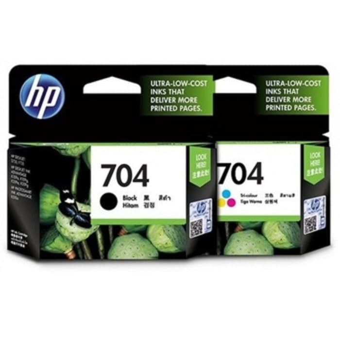 

tRF04S Hp Ink Cartridge 704 Black / Colour - Hitam E57Dtgfe