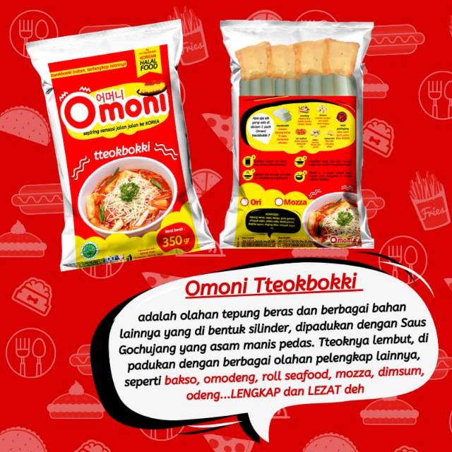 

Omoni tteokbokki mozarella