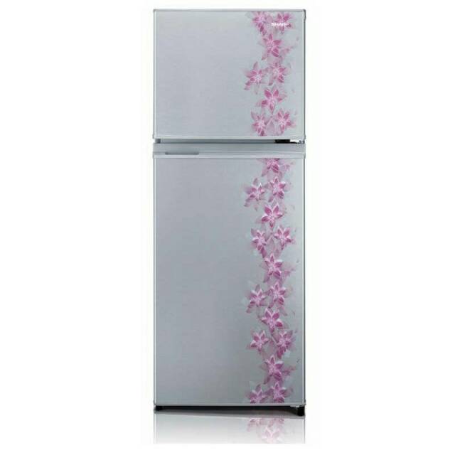 Sharp SJ196ND-FP-FS Kulkas 2 Pintu New Kirei 172 liter Motif Bunga