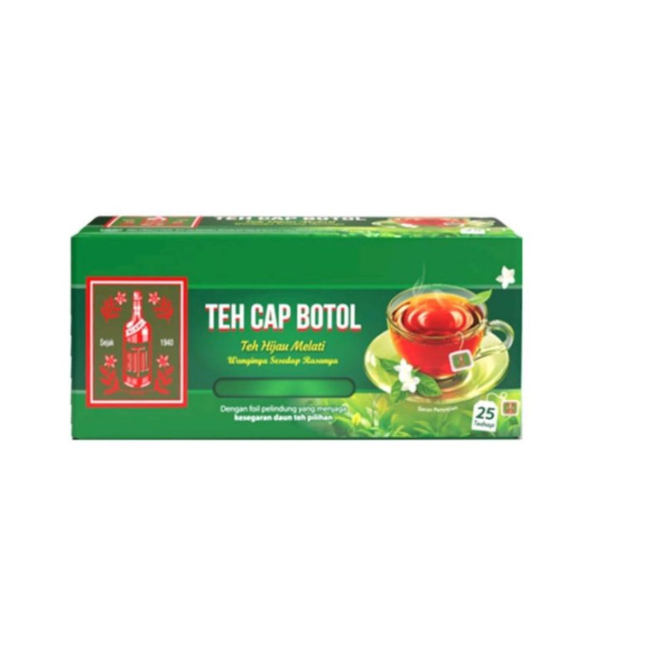 

Teh Cap botol Hijau isi 25pcs - Teh Hijau - Teh alami Celup - Teh Hijau harum