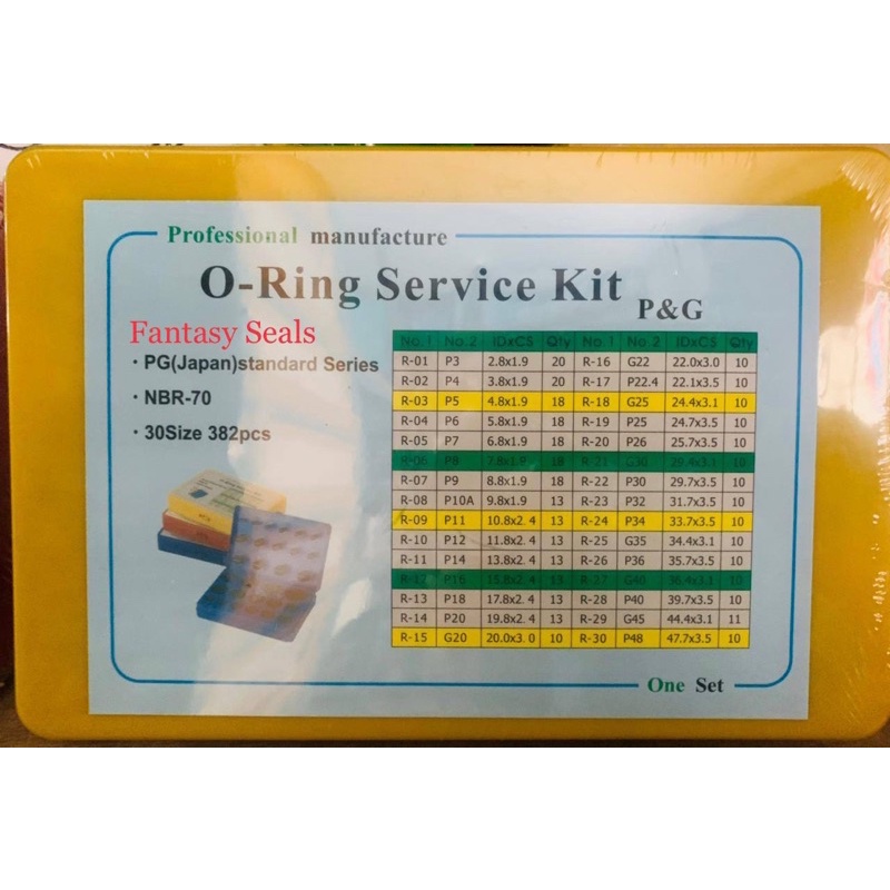 Oring Kit set Inchi P& G