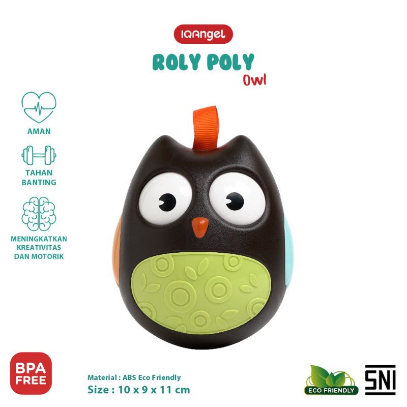 IQ Angel Roly Poly Owl toy / mainan kerincing