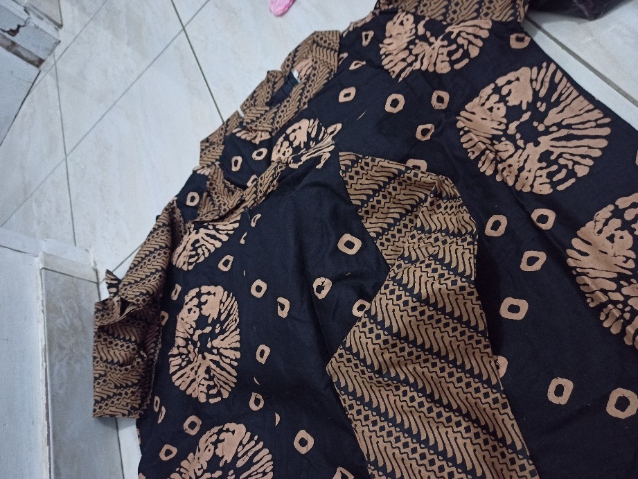 Atasan Dress Batik Wanita Sogan Seno Dsc04940