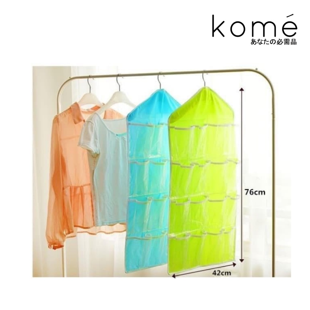 Tas gantung  storage bag gantung 16 kantung hanger / Gantungan Storage Murah