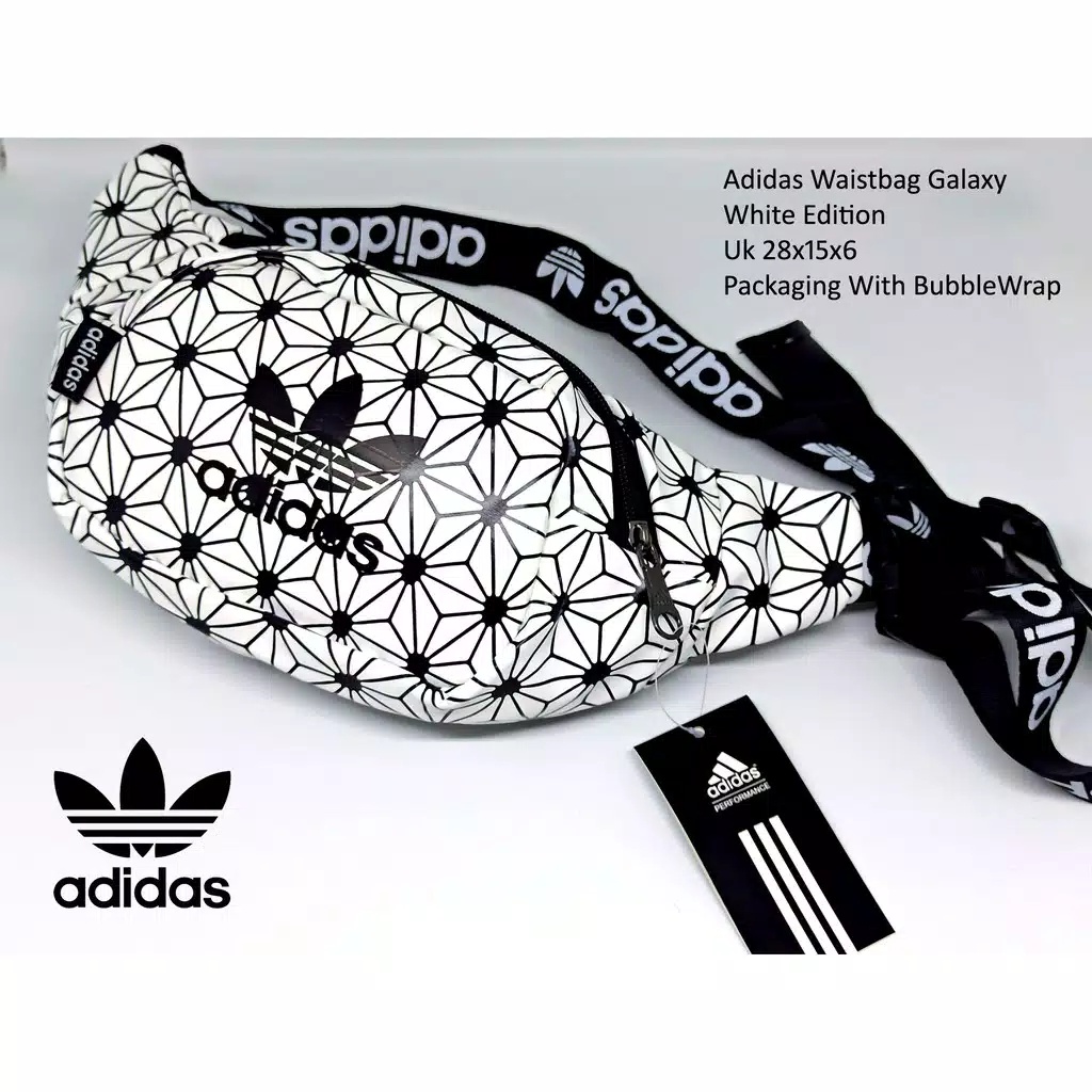 Tas Waistbag Adidas Nik*e Bahan Kulit Import High Quality Tas Pinggang Selempang Pria Wanita Unisex