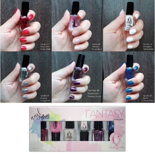 ✿ MADAME ✿ MADAME GIE NAIL MOJI / N-MOJI (1 SET ISI 6 PCS) - KUTEK MADAME GIE