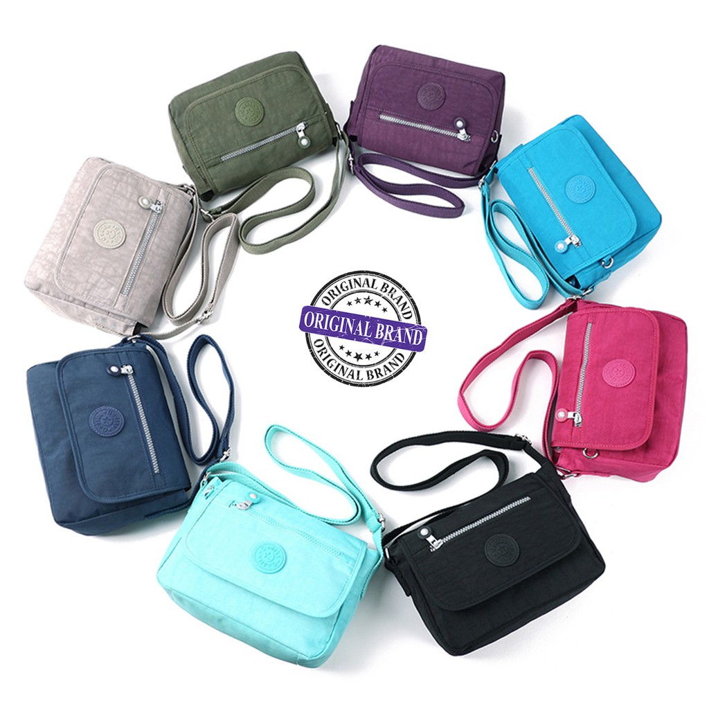 BIG SALE GUDIKA - Tas Selempang Wanita Modis Import Original 5047 - Tas Wanita Selempang Bahu Kekinian Terbaru Bahan Nylon Waterproof Anti Air - slingbag - tas mini - bag - cewek - imut - fashion - branded - santai - tas - slempang - termurah - ori