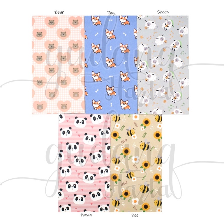 Paper Bag Lipat Hewan Tas Kado Motif Animal Bear Bee Dog Sheep GH 507811