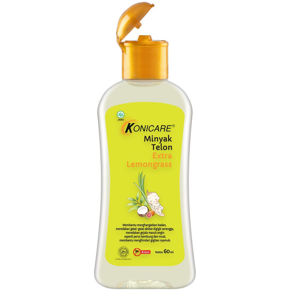 Konicare Minyak Telon Extra Lemongrass 60 ml &amp; 125 ml