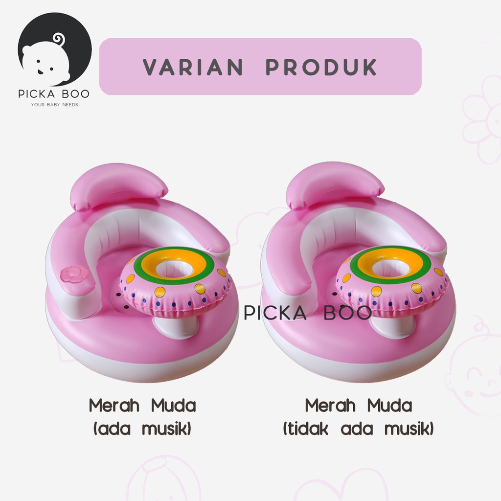 PICKA BOO Sofa Tiup Kursi Pompa Bayi Bentuk Meja