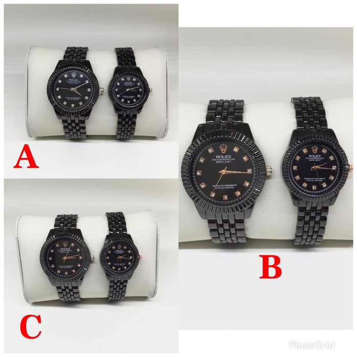 JAM TANGAN MURAH/JAM ORIGINAL/ JAM TANGAN ROLEX RANTAI COUPLE 0605