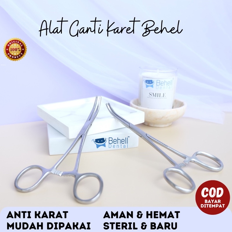 GUNTING HEMOSTAT ALAT GANTI PASANG KARET BEHEL POWER O CHAIN TARIK SAMBUNG - ARTERI KLEM MOSQUITO