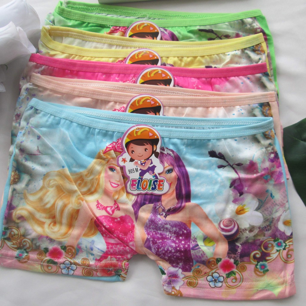 Boxer Anak Cewek Import | CD Boxer Import | CD Persegi | Celana Dalam Anak Kartun Lucu