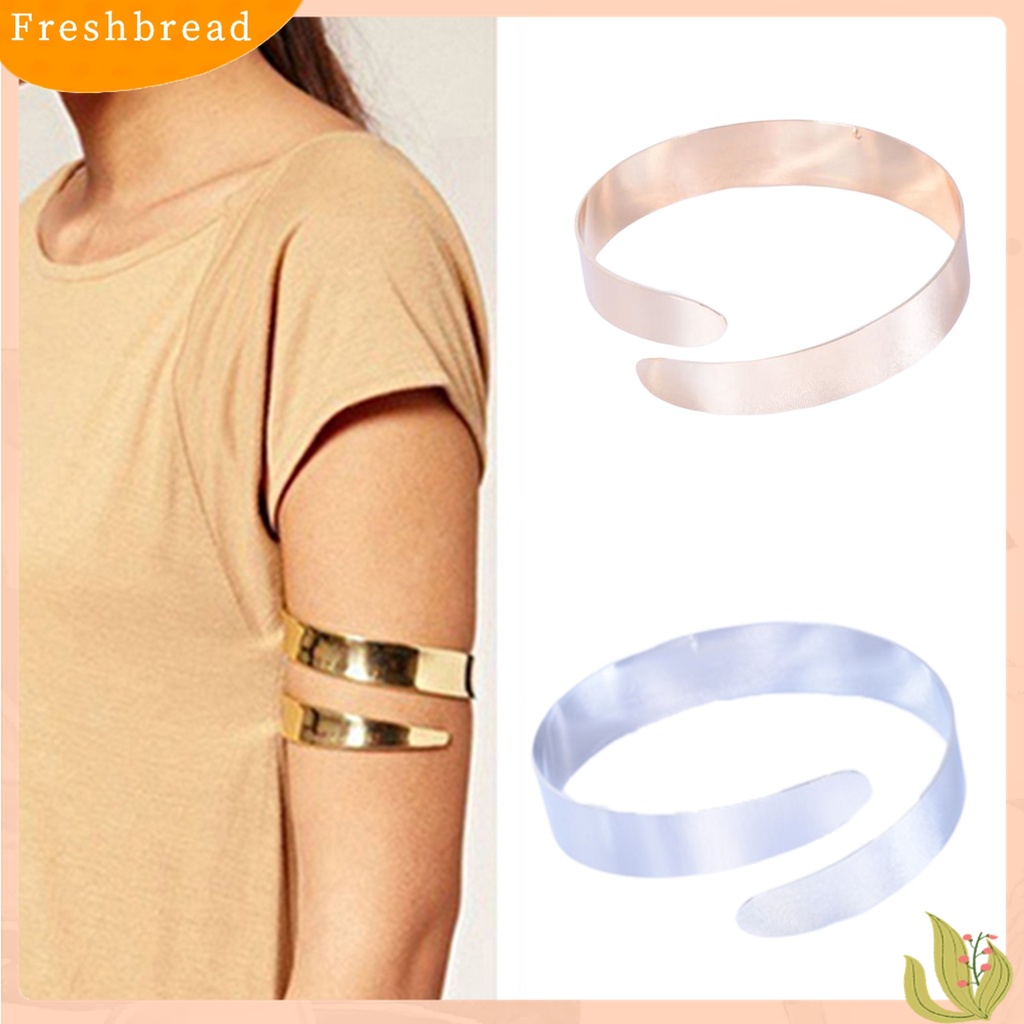 【Fresh】Women's Punk Simple Coiled Spiral Upper Arm Cuff Armlet Armband Bangle Bracelet