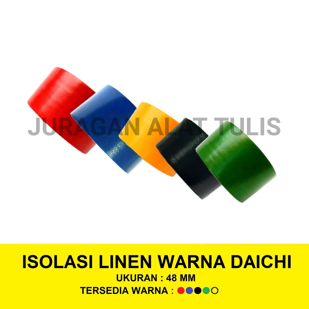 

ISOLASI / LAKBAN LINEN / KAIN WARNA DAICHI 48MM