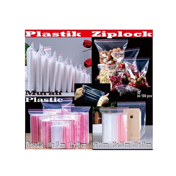 Plastik ZIPLOCK/KLIP 10 x 15 Isi 100 pcs