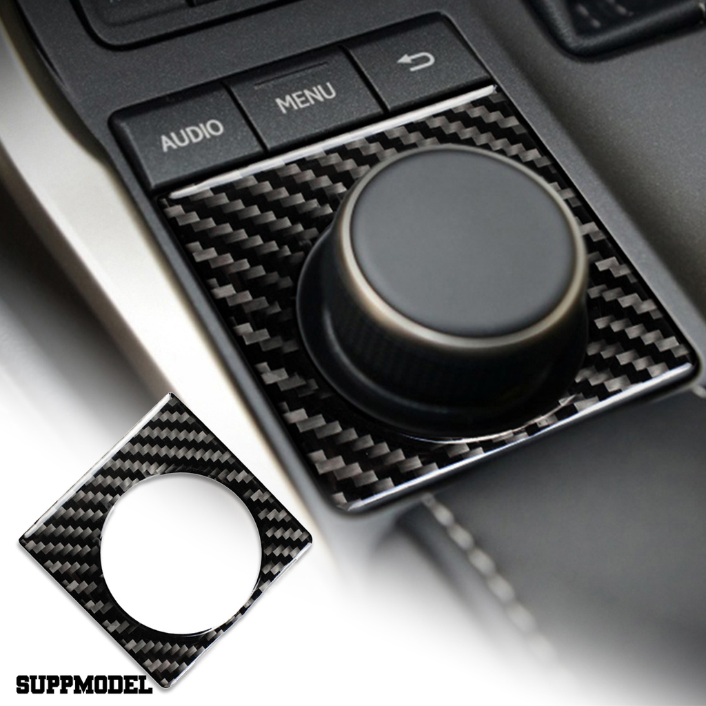 Smodel Stiker Knob Anti Air / Debu / Uv Bahan Carbon Fiber Untuk Mobil Lexus Nx 200