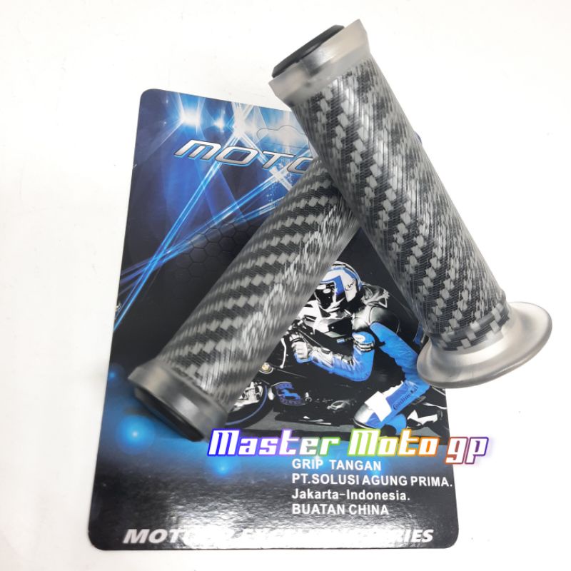 Grip karbon bulu Motogp Grip carbon model KTC Racing yaris Handfat variasi motor carbon MotoGp handgrip carbon Grip carbon Universal Nmax satria fu Beat Vario Scoopy Mio Fino ADV AEROX freego Lexi Vixion Rxking sonic