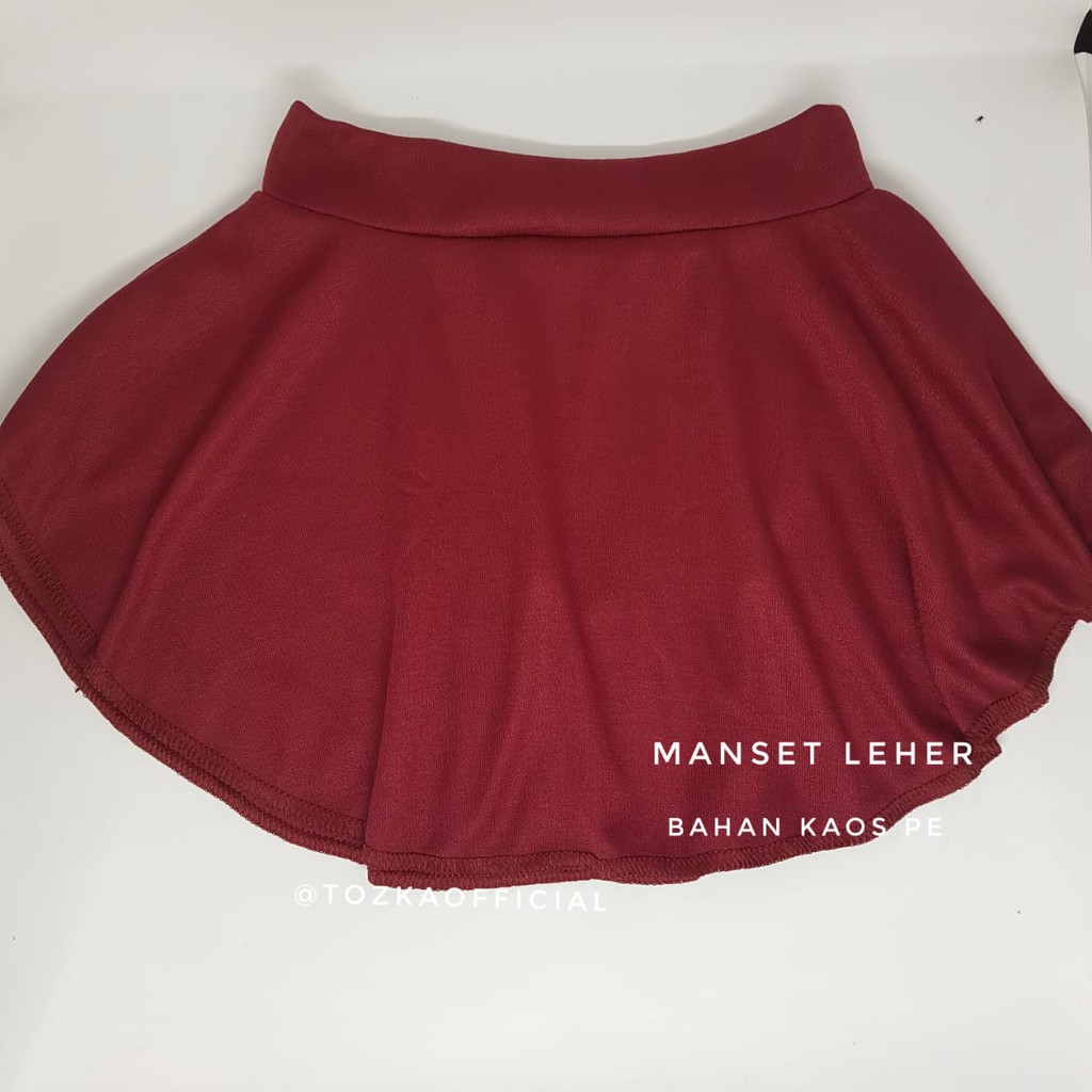 Manset kaos leher I Inner leher I Dalaman leher-Maroon