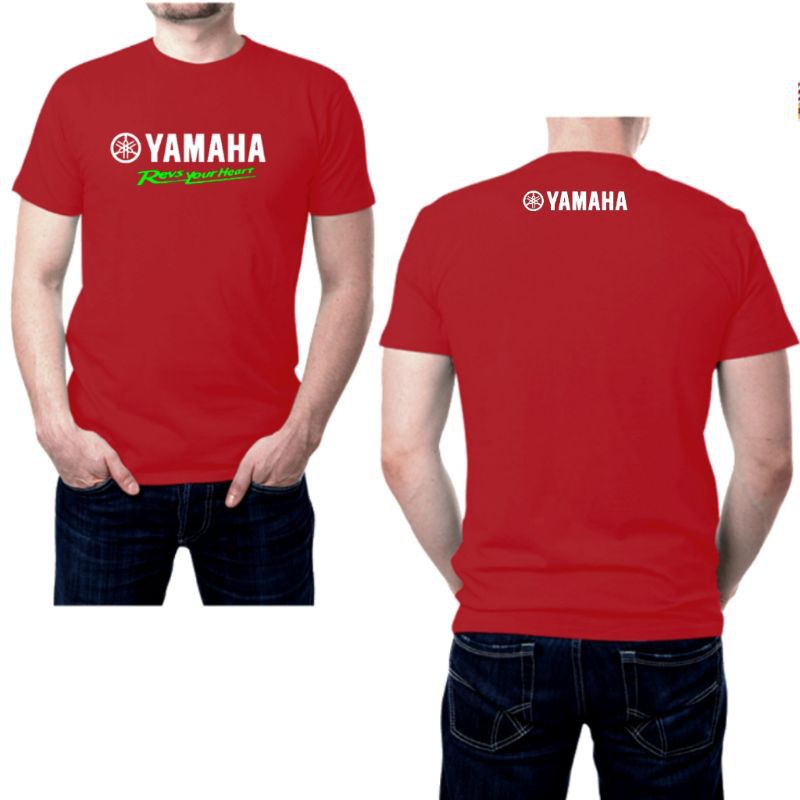 kaos otomotif baju tulisan yamaha revs your heart