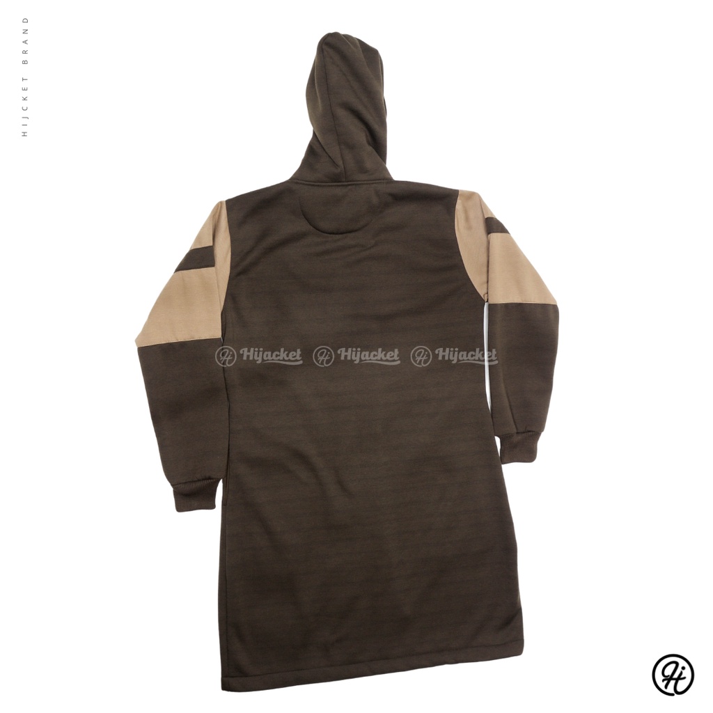 Hijacket Arabella Original Guranteed Jaket Wanita Panjang Hijaket Jaket Muslimah Parka Free Souvenir-5