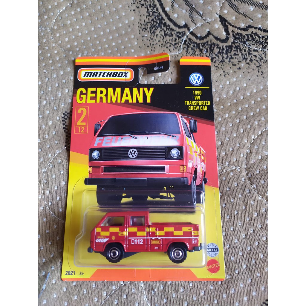 Matchbox 1990 VW Transporter Crew Cab Germany