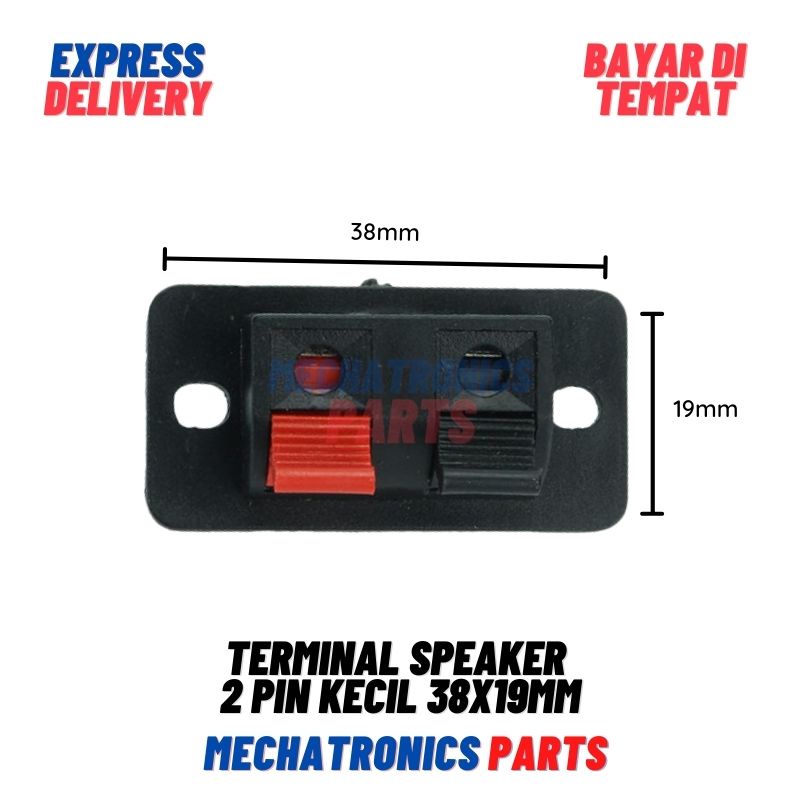 TERMINAL SPEAKER 2 PIN KECIL 38x19MM