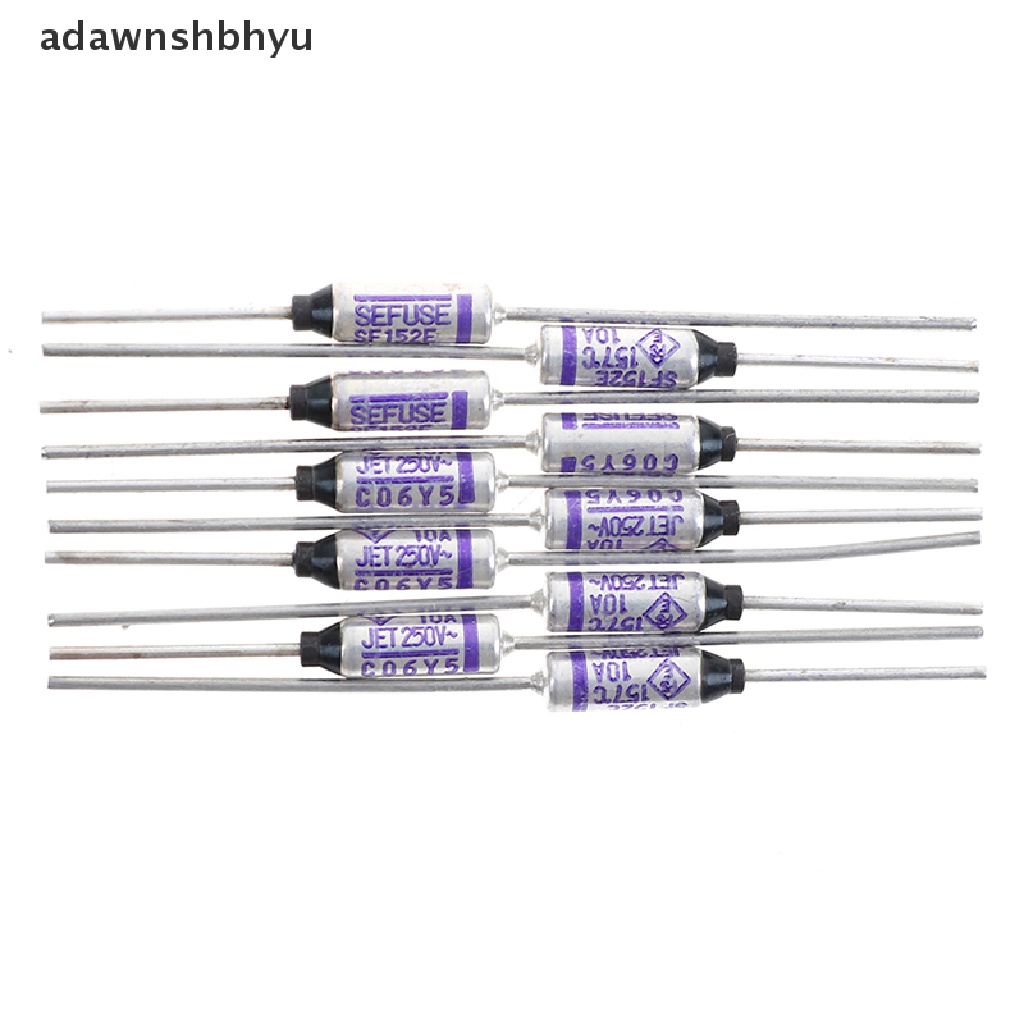 Adawnshbhyu 10Pcs SF152E SEFUSE cutoffs thermal Fuse157°C 157derajat 10A 250V