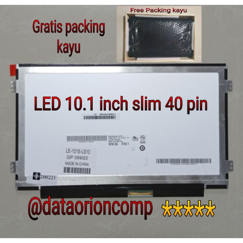 LCD LED Netbook Lenovo S10-3 S10-3S S100 S110 10.1 Inch Slim free paking kayu