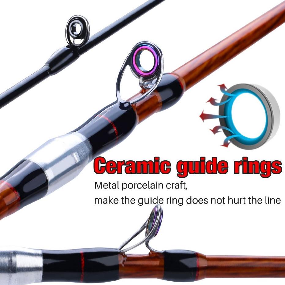 Best Seller.. YUDO Joran Pancing Spinning Fishing Rod Joran Pancing 1.2M Bahan Karbon Fiber Lembut U