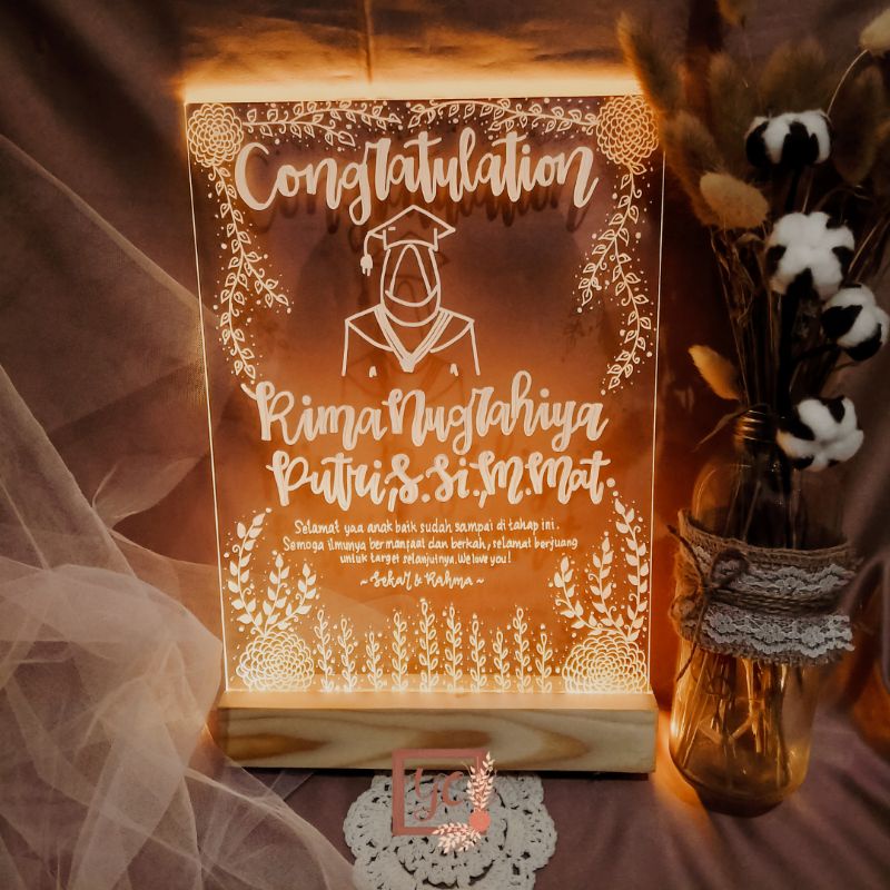 

Acrylic Lettering Glow Gambar/ Tanpa Foto