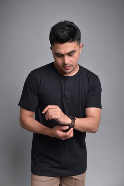 Mubeng COOLBREZE Tee Henley Black Edition