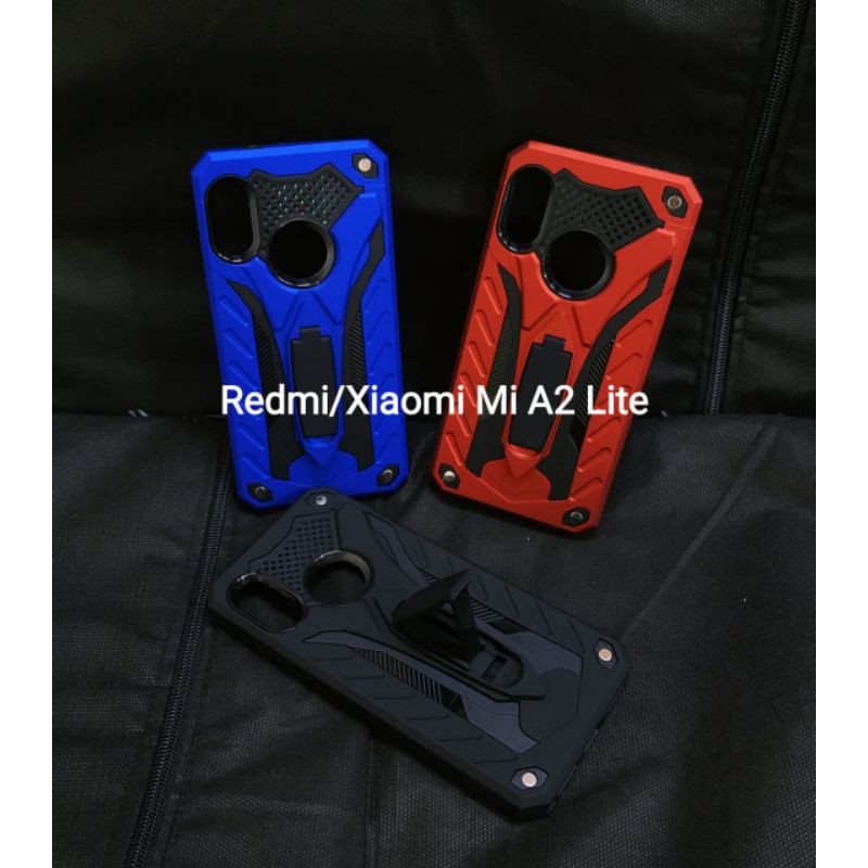 Hardcase case Redmi 6 Pro/Mi A2 Lite phantom series stand iron case robot
