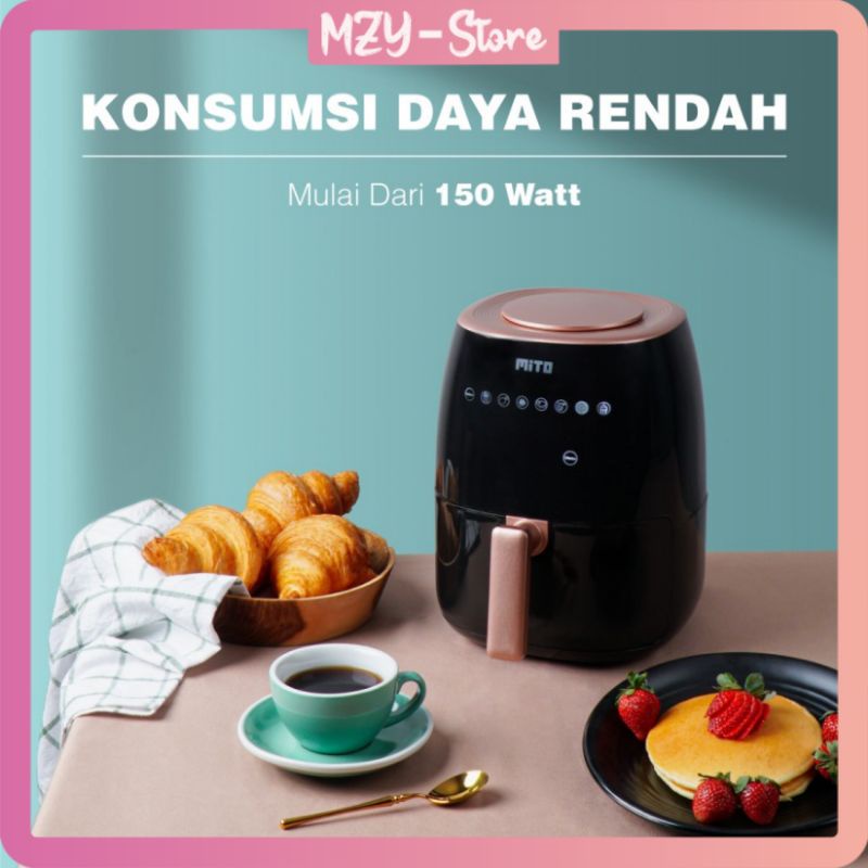 Mito Air Fryer AF2 Digifry Go Kapasitas 3 Liter Digi Fry Go - Airfrayer Mito AF 2 Air Prayer Alat Penggorengan Masak Tanpa Minyak Original Garansi Resmi