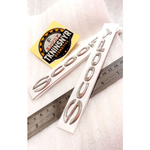 Mark Logo Emblem Honda Scoopy Prestige Crom Sepasang