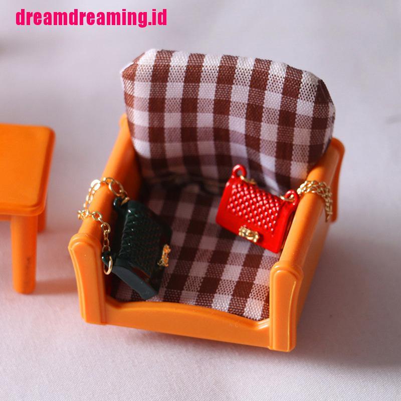 Miniatur Tas Mini Bahan Metal Untuk Rumah Boneka