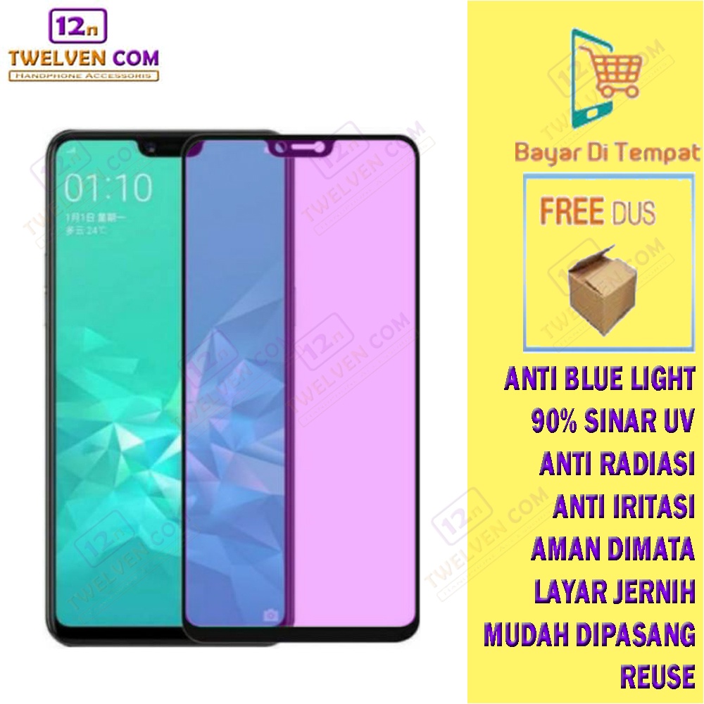 [FLASH SALE] ANTI BLUE LIGHT TEMPERED GLASS Realme C1