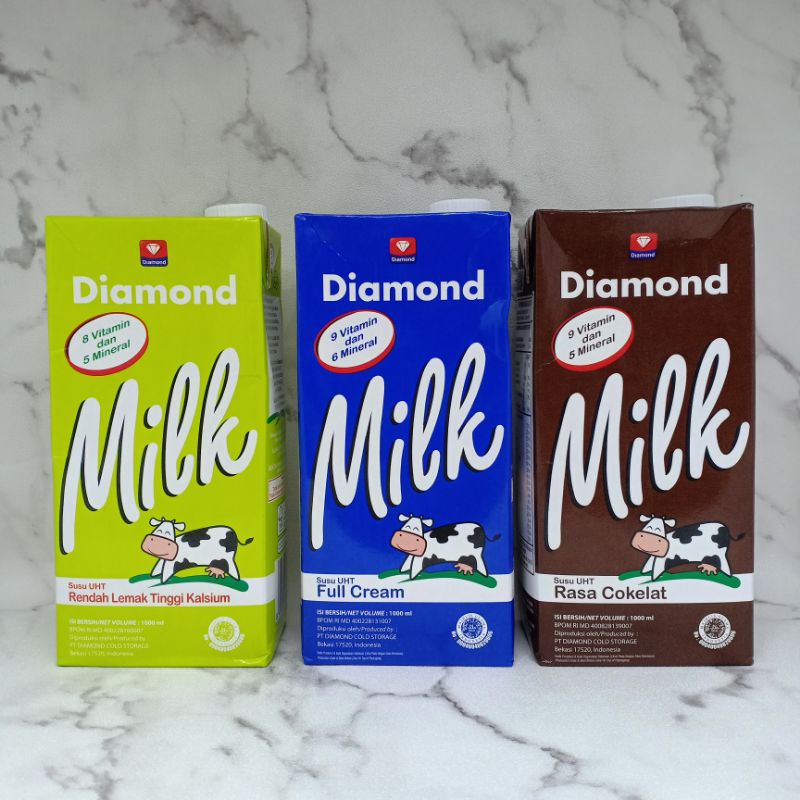 

PROMO SUSU UHT DIAMOND LOW FAT, FULL CREAM, COKLAT 1 LITER