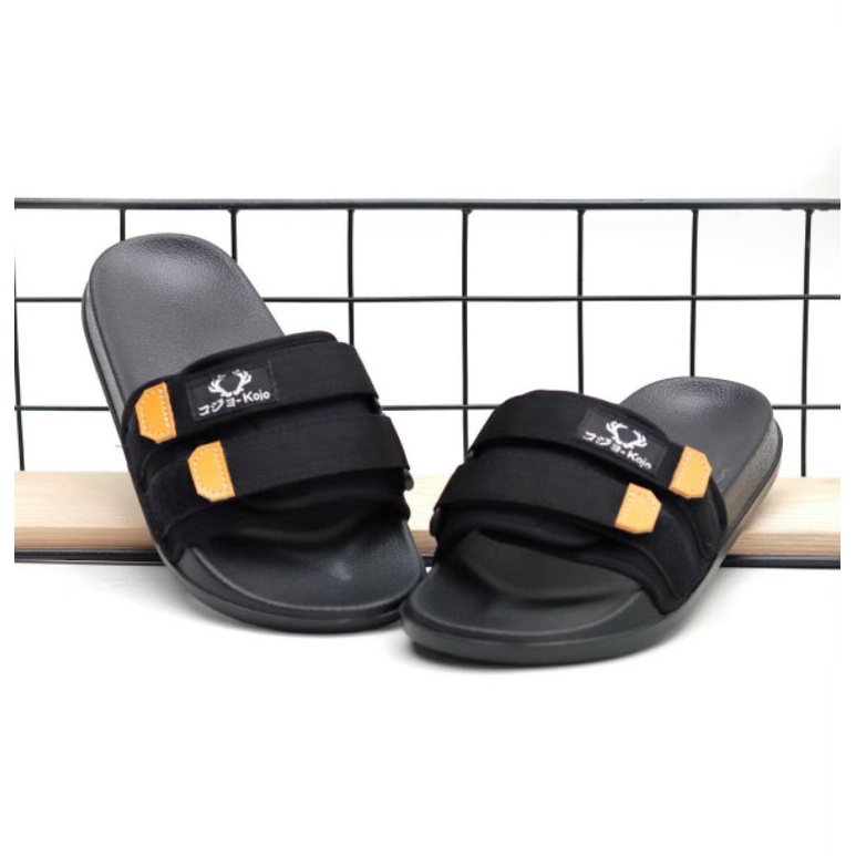 Sandal Pria Kekinian Sendal Santai Casual Sndal Slide Murah Keren Ringan