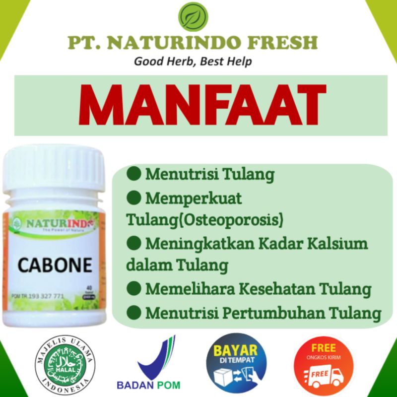 Obat Patah Tulang Dan Retak Kaki Tangan Nutrisi Tulang Tulang Sehat dan Kuat Cabone Bisa COD MUI HALAL BPOM | SHOPEE INDONESIA-1
